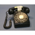 Vintage Black Rotary Dial Phone Telephone Working