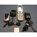 Lot of 2 Motorola i95cl Cellphones w Charger 1x Battey