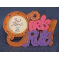 Russ Girl Powrrr Frostique Picture Frame 'Girl’s Rule!'