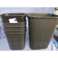 Lot of 5 Small 1 Large Garbage Cans