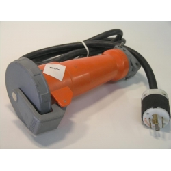 Hubbell 4100C12W Female Connector & 4 Pin Hubbell Term