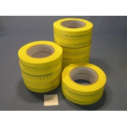 Lot of 12 Rolls of Metric Measurement Ruler Scotch Tape