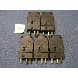 Lot of 5 Pro Pin Plug/Connector 15A-250V / 20A-125V