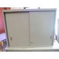 Metal 2 Door Storage Cabinet 36 x 18 x 28 Gray