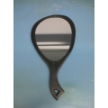 Large Black Salon Mirror with Handle