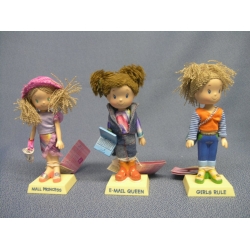 Lot of 6 Russ Girl Powrrr Bobble-Chic 7" New In Box