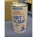 L.A. Reves Powder Tempera Paint 12 cans Green Yellow