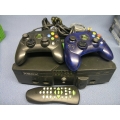 X Box  System 2 controllers and Remote