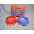 19 Double &2 Single Pet Dishes Blue Red