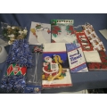 Lot of Christmas Decoration Napkins Tinsel Gift