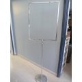 Chrome  Freestanding Sign Frame