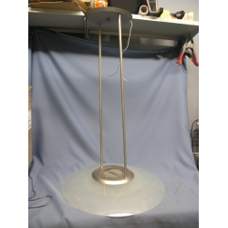 Halogen Light Fixture Brushed with Frosted Glass