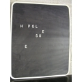 Black Slot Letter Board 23x28