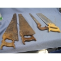 Lot of 4 Hand Saws