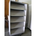 Grey Montel Brochure Pamphlet Display Storage Cabinet Rack