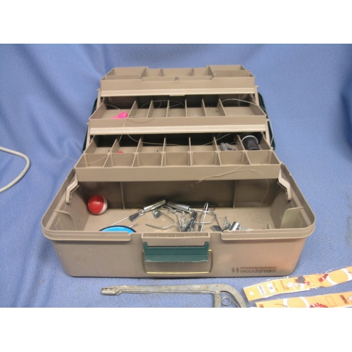 Woodstream Fishing and Tackle Box w Hooks Weights Leads -  - Buy  & Sell Used Office Furniture Calgary