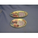 2 Serving Plates Green, Peach, Blue 12 x 8 7.5 x5.5