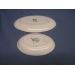 2 Serving Plates Green, Peach, Blue 12 x 8 7.5 x5.5