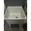 Laundry Room Sink White PVC 24 x 25 x 34