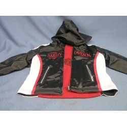 Girls Harley Davidson Reversible Hooded Jacket Size 6