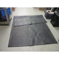 96 x 60 Woven Leather Area Rug Mat carpet