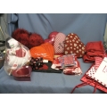 Lot of Valentines Wares pillows Bedding Table Cover