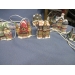 Lot of 11 Assorted Santa Christmas Village Porcelain