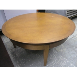 Round Wood Coffee Table 36x18.5