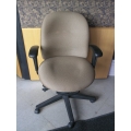 Beige Adjustable Gas Office Task Chair