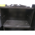 Global Black 2 Shelf Open Cabinets