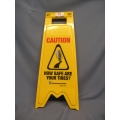 Amrino Wet Floor Sign 'How Safe Are Your Tires?' 28x10