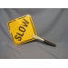 Stop / Slow Traffic Hand Sign Metal Padded Handle