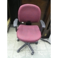 Dark Burgundy and Gray task Chair