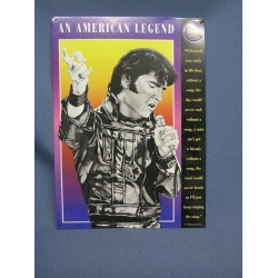 An American Legend Elvis Presley Metal Poster