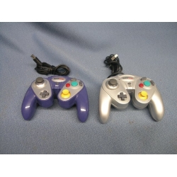 2 GameStop Gamecube Controllers Silver Blue