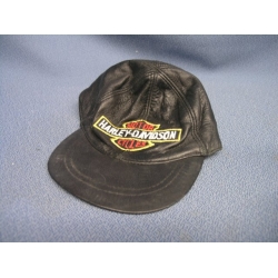 Harley Davidson Leather Ball Cap Hat