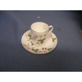 Wedgewood Teacup Saucer Wild Strawberry Bone China