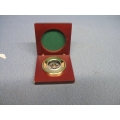Encana Brass Compass with Wooden Case