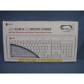 Macally iKeySlim & EcoMouse Combo USB Keyboard Mouse