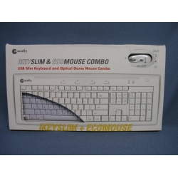 Macally iKeySlim & EcoMouse Combo USB Keyboard Mouse