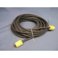 63' Black Water Resistant 14/3 90C Extension Cord