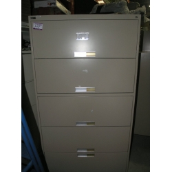 5 Drawer Flip front Lateral File Cabinet