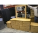 Knotty Pine Bedroom Suite Dresser Stands Headboard
