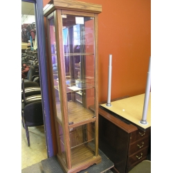Ashley Glass Curio Cabinet with Lighting