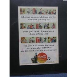 Vintage Coke Poster 1948 When You Think Of Refreshment