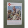 Vintage Coke Poster 1958 Sign of Good Taste Switzerland