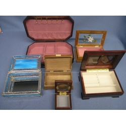 Lot  of 6 Assorted Jewel Boxes 
