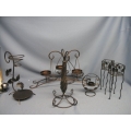 Lot 6 of Metal Candle Holders 
