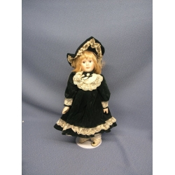 Porcelain Doll Green Dress