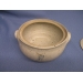 9 in Pottery Pot With Lid Grays Browns Blues